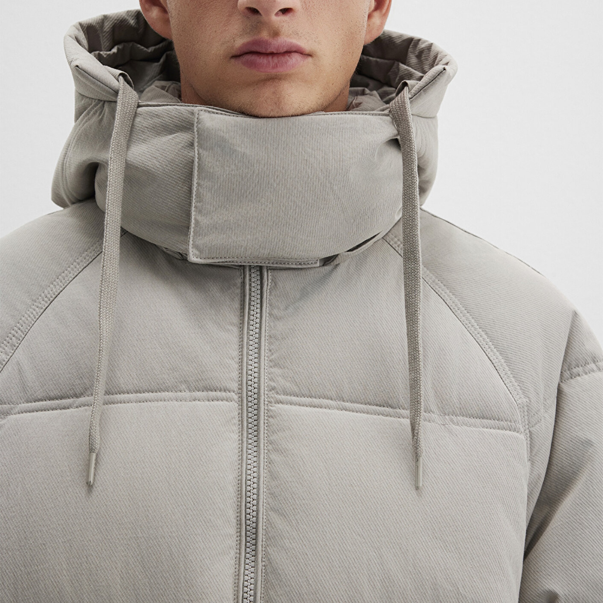 Mavi Gri Ceket Oversize / Geniş Kesim 0110553-86791