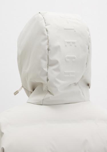  Mavi Su İtici Kapüşonlu Ekru Şişme Mont 0110313-70144