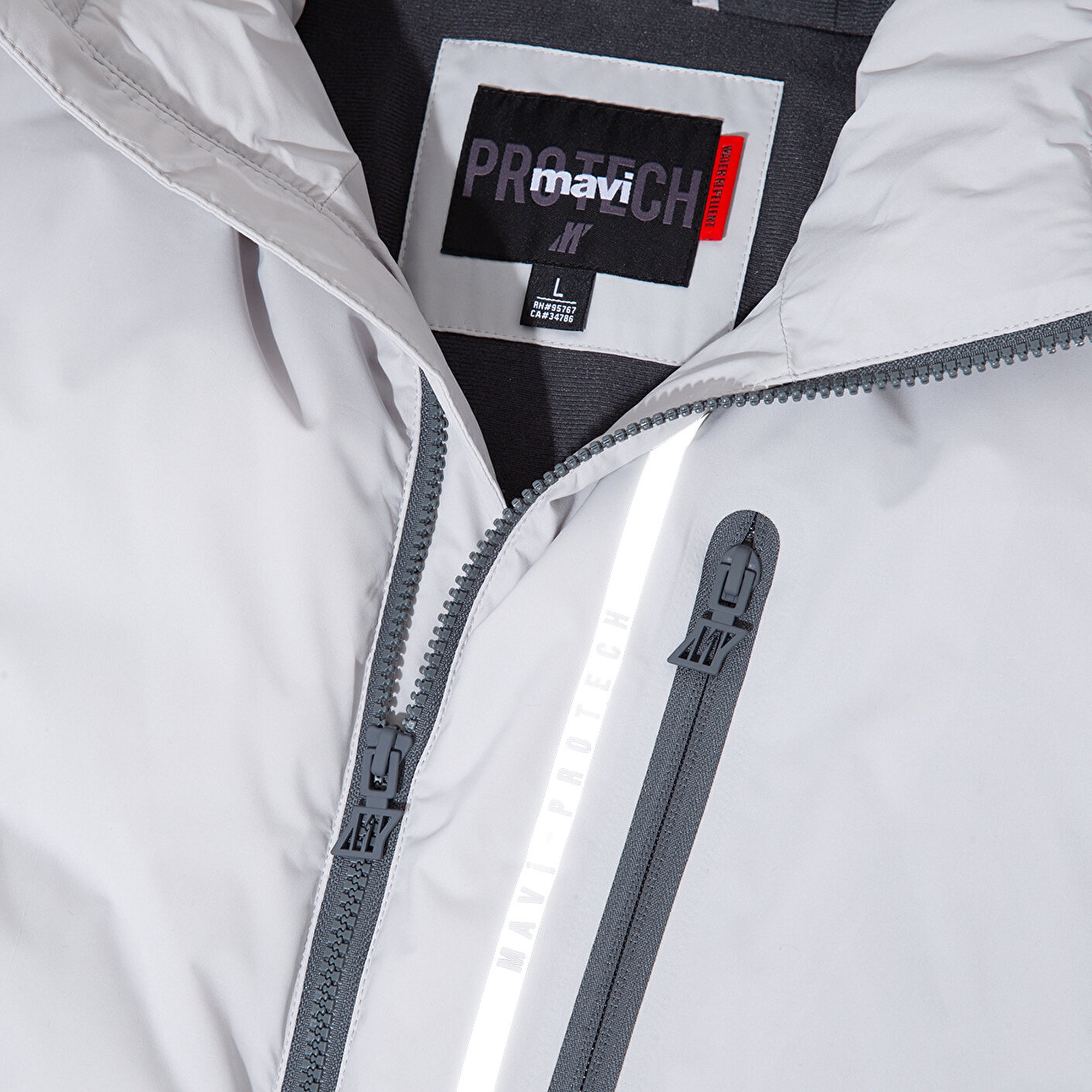 Mavi Su İtici Su İtici Gri Şişme Mont 0110463-70075