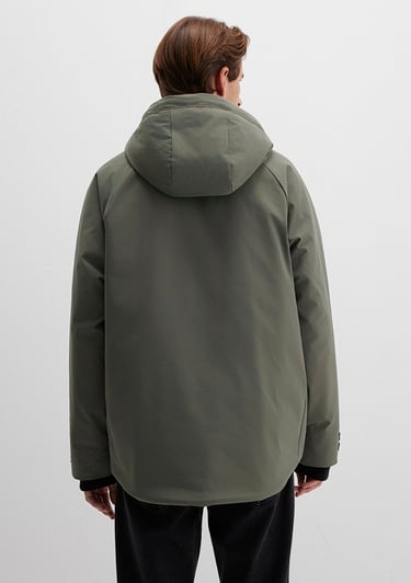  Mavi Cep Detaylı Haki Mont Loose Fit / Bol Rahat Kesim 0110467-85485