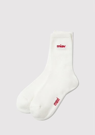  Mavi Beyaz Soket Çorap 1913899-620