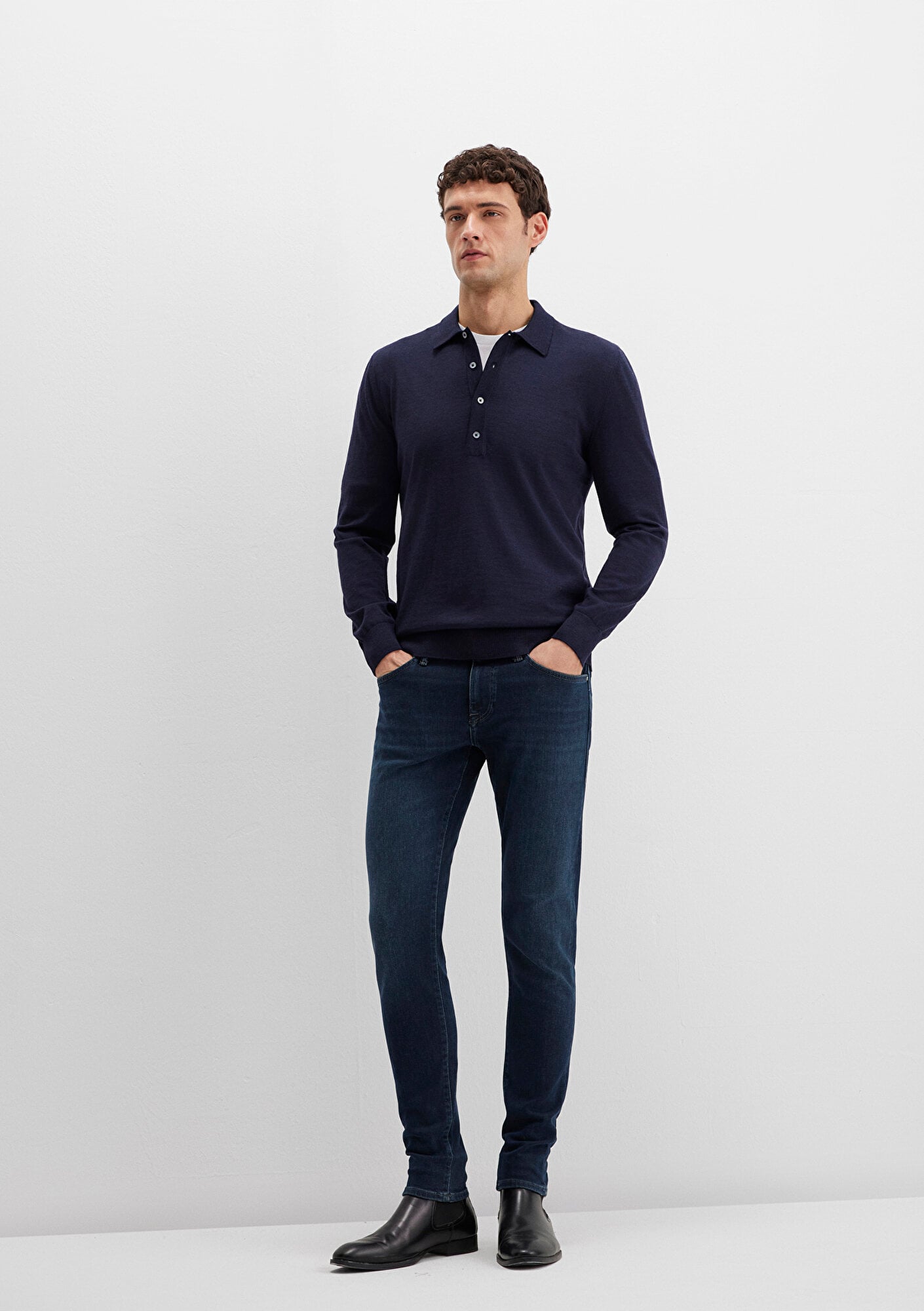  Mavi James Lux Black Puslu Koyu Mavi Jean Pantolon 0042490825