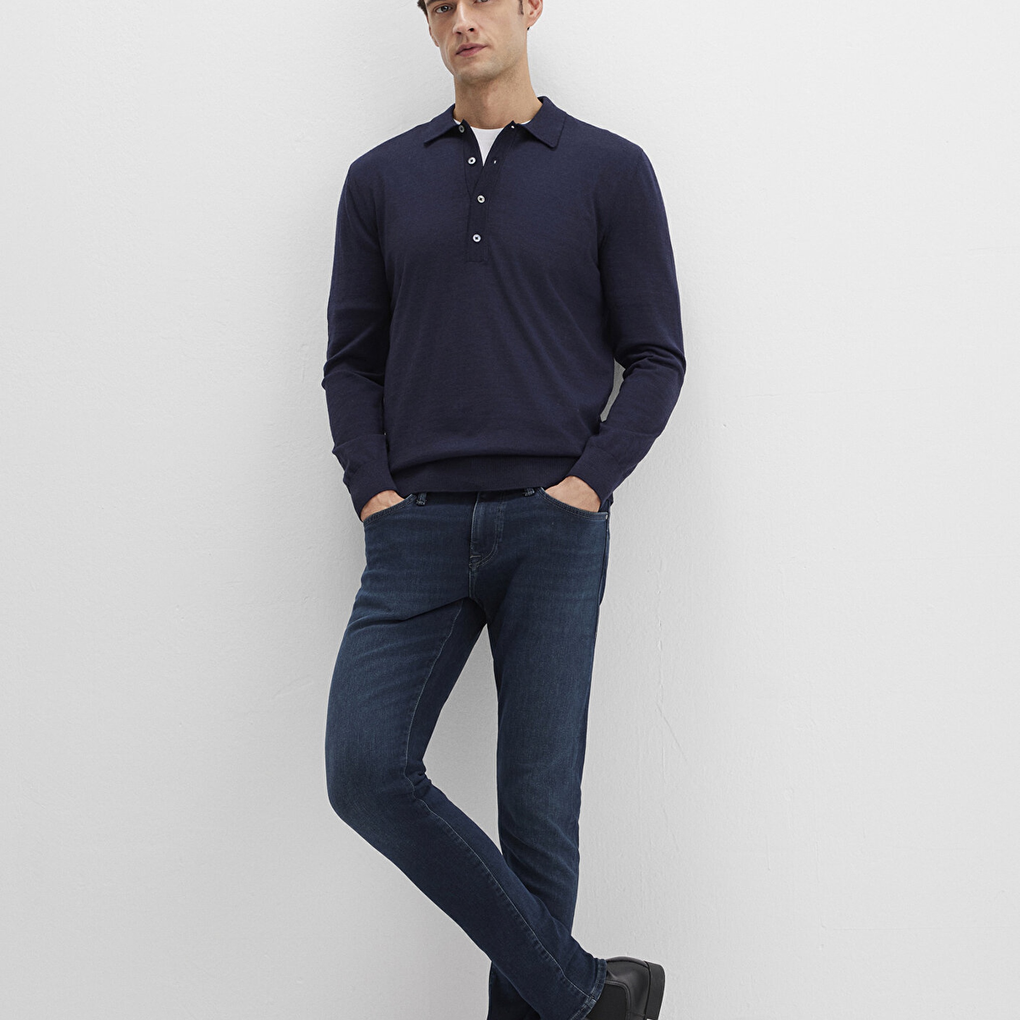 Mavi James Lux Black Puslu Koyu Mavi Jean Pantolon 0042490825