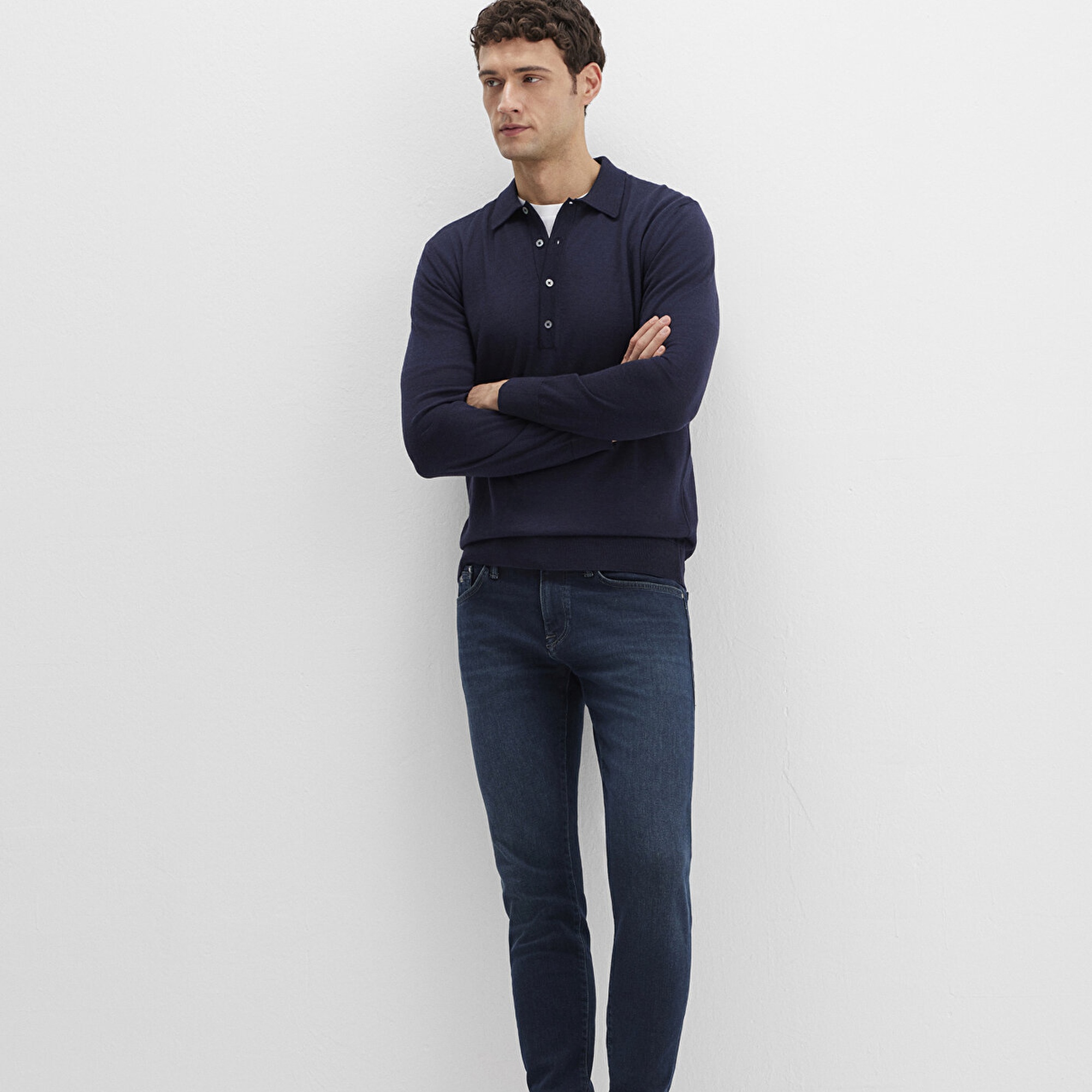 Mavi James Lux Black Puslu Koyu Mavi Jean Pantolon 0042490825