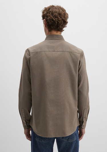  Mavi Kahverengi Gömlek Slim Fit / Dar Kesim 0211192-83866