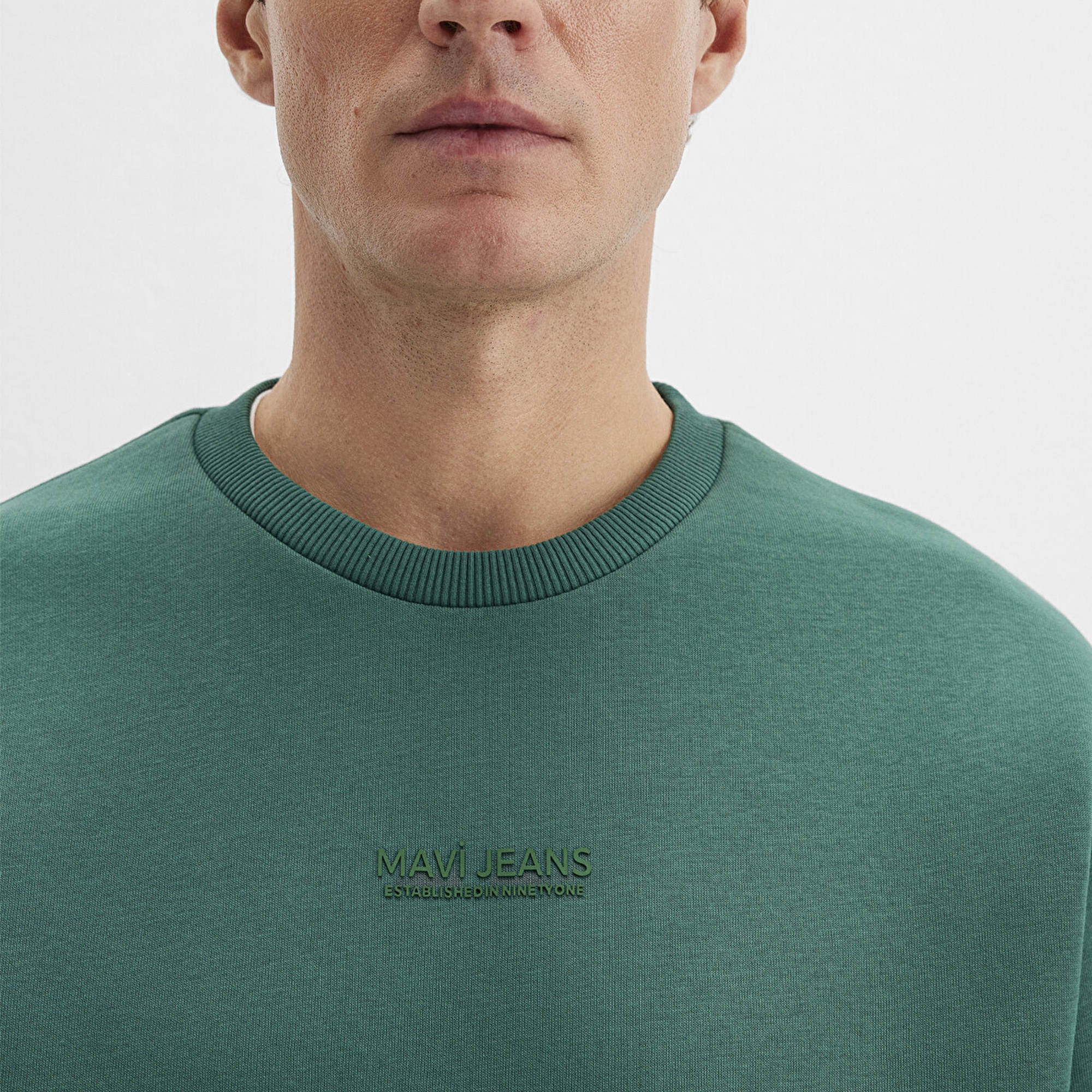 Mavi Mavi Jeans Detaylı Yeşil Sweatshirt 0S10586-71874