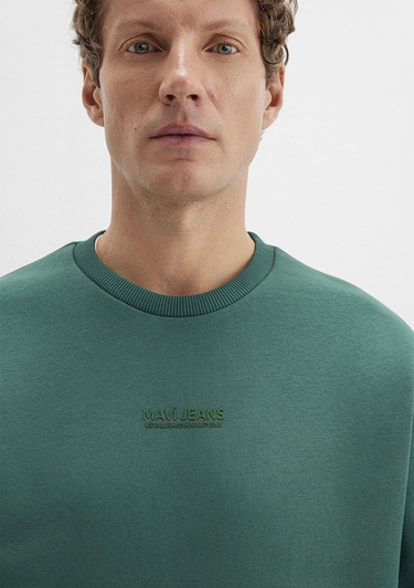  Mavi Mavi Jeans Detaylı Yeşil Sweatshirt 0S10586-71874