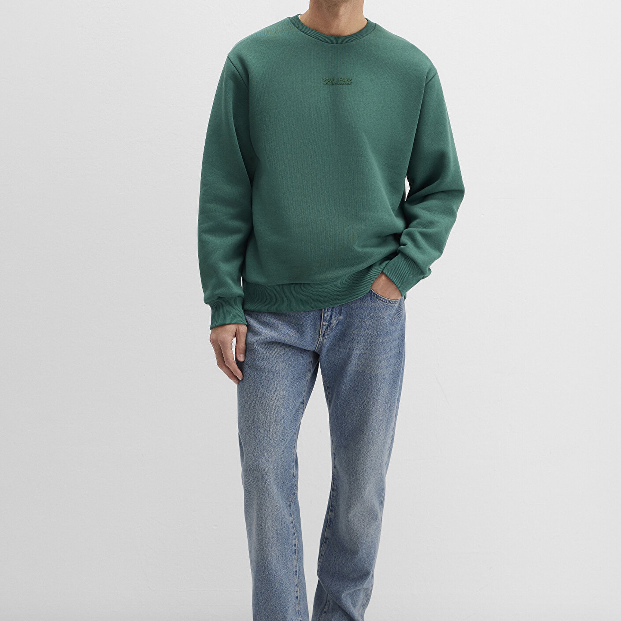 Mavi Mavi Jeans Detaylı Yeşil Sweatshirt 0S10586-71874