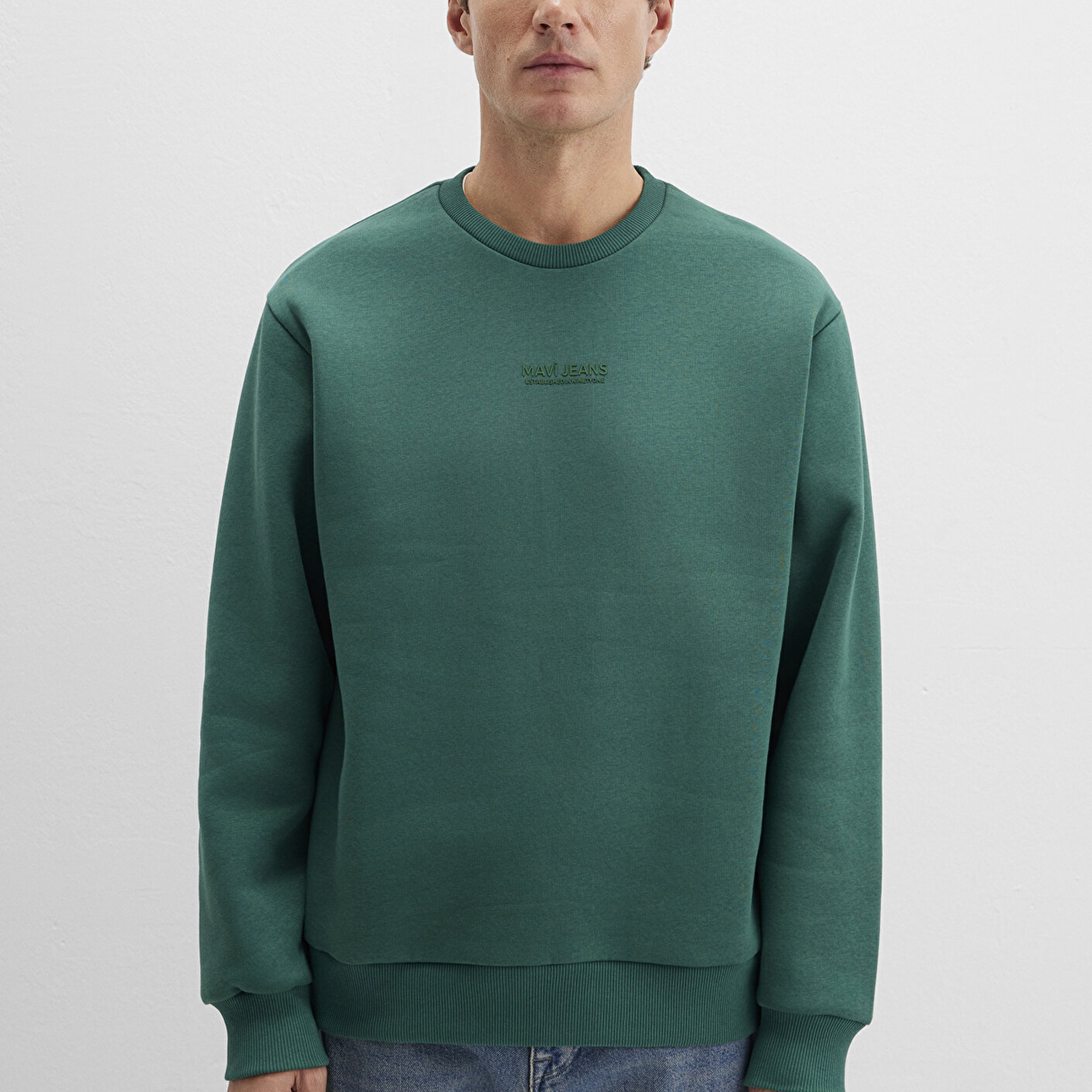 Mavi Mavi Jeans Detaylı Yeşil Sweatshirt 0S10586-71874