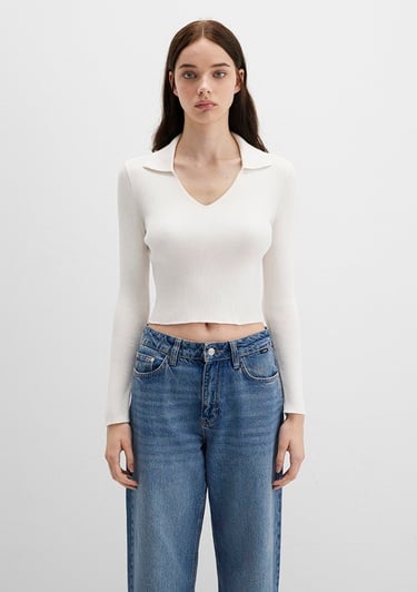  Mavi Ekru Triko Polo 1710802-70057