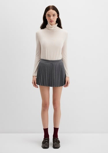  Mavi Antrasit Şort Etek 1410235-80023