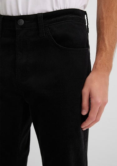  Mavi Lisbon Siyah Kadife Pantolon 0010039-30269