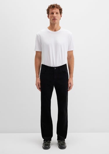  Mavi Lisbon Siyah Kadife Pantolon 0010039-30269