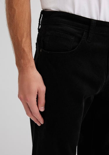  Mavi Lisbon Siyah Kadife Pantolon 0010039-30269