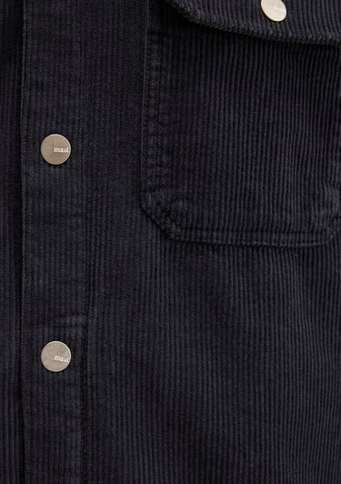  Mavi Antrasit Gömlek Loose Fit / Bol Rahat Kesim 0211750-70087