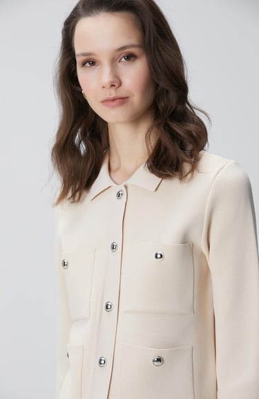  Network Kadın Taş Triko Ceket