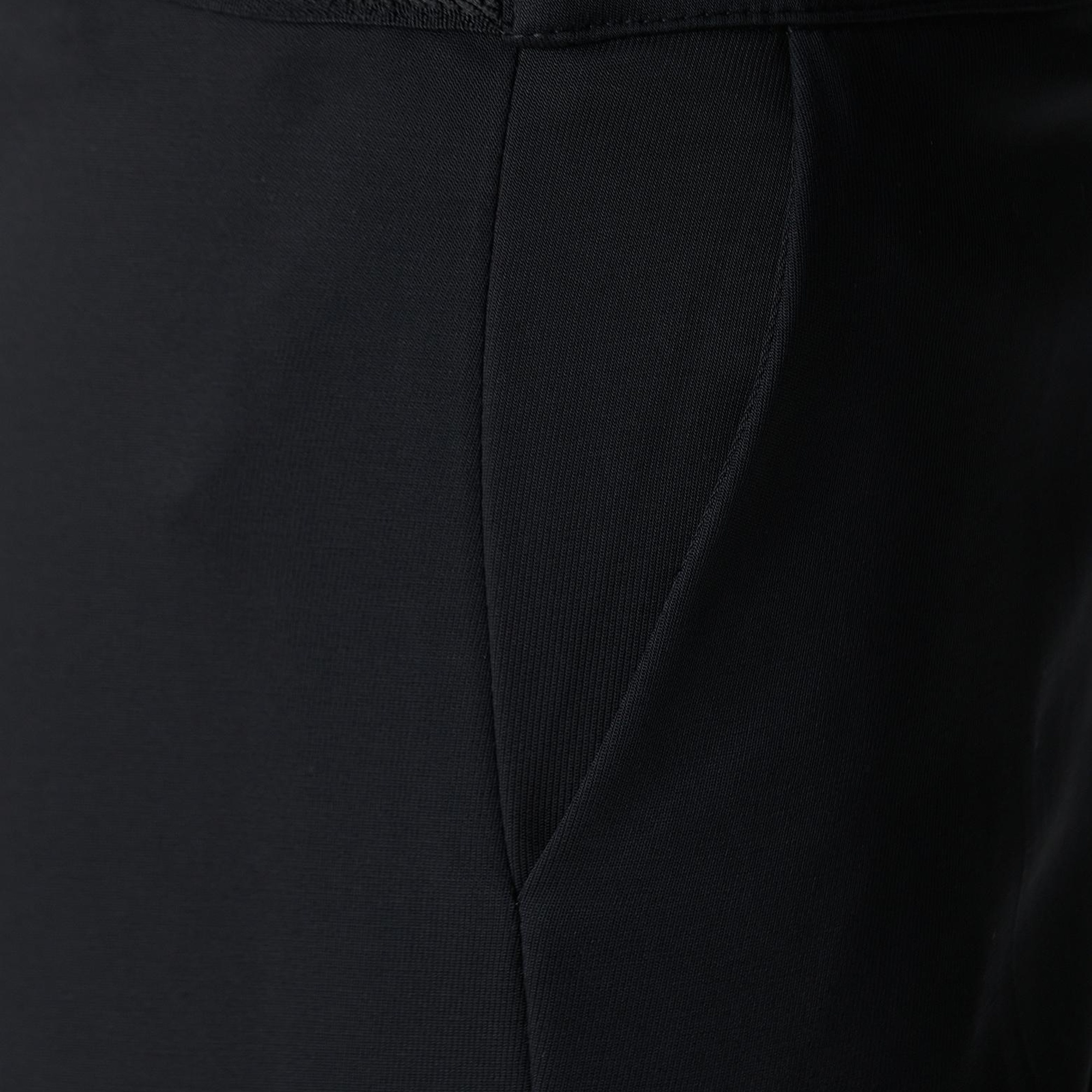 Network Kadın Siyah Kemeri Lastik Detaylı Pantolon