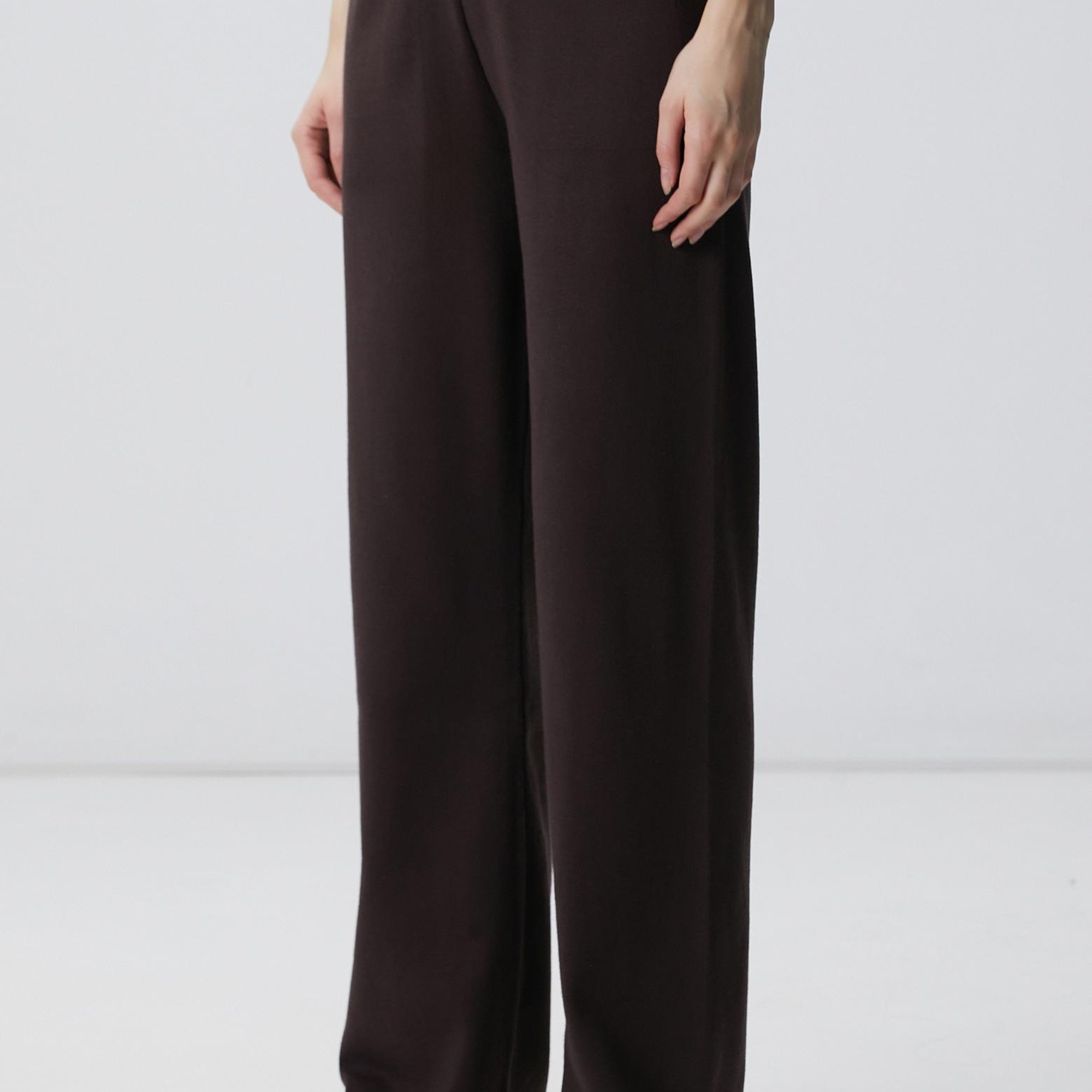 Network Kadın Acı Kahve Triko Eşofman Altı