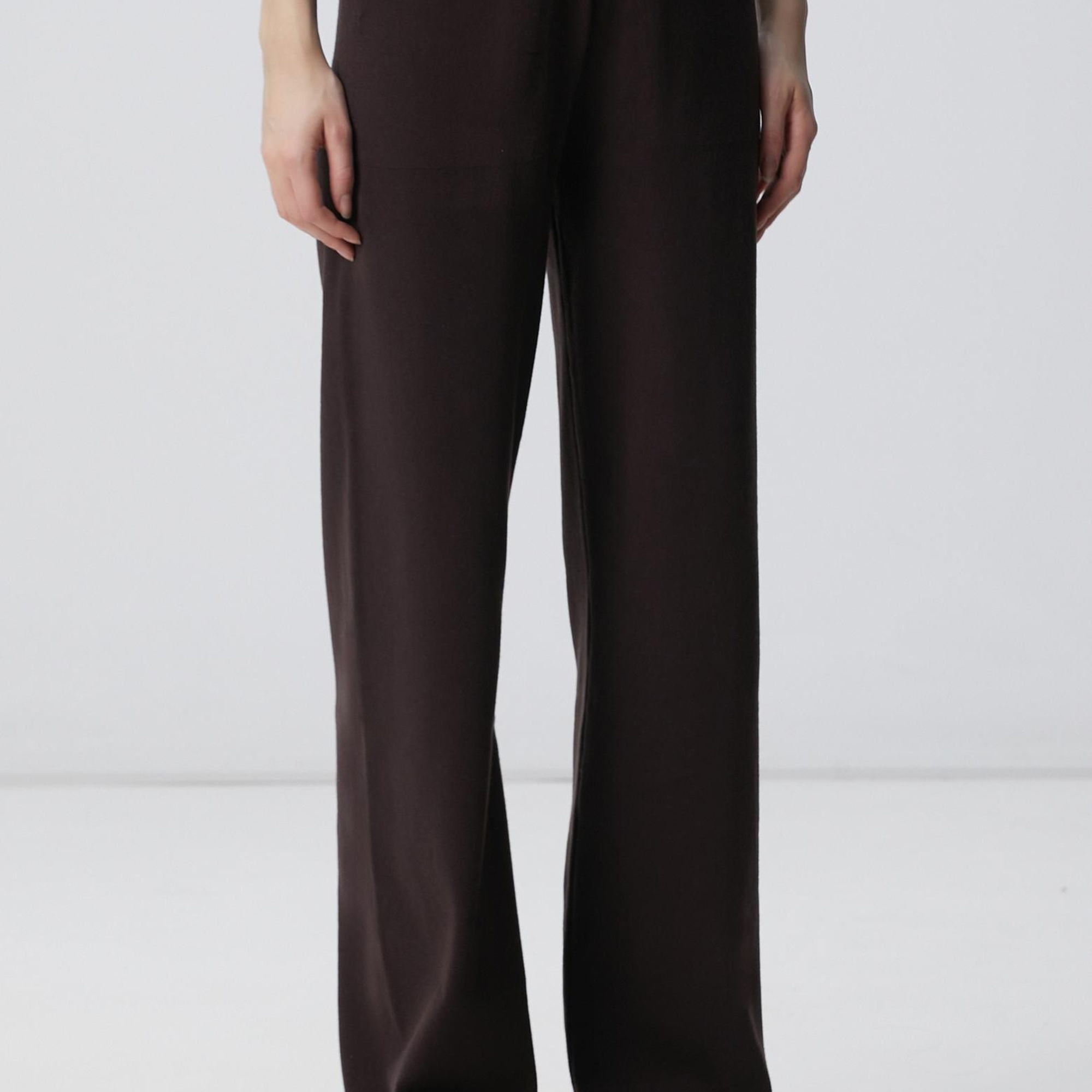 Network Kadın Acı Kahve Triko Eşofman Altı