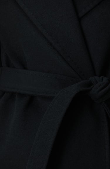  Network Kadın Siyah Geniş Yakalı Manto