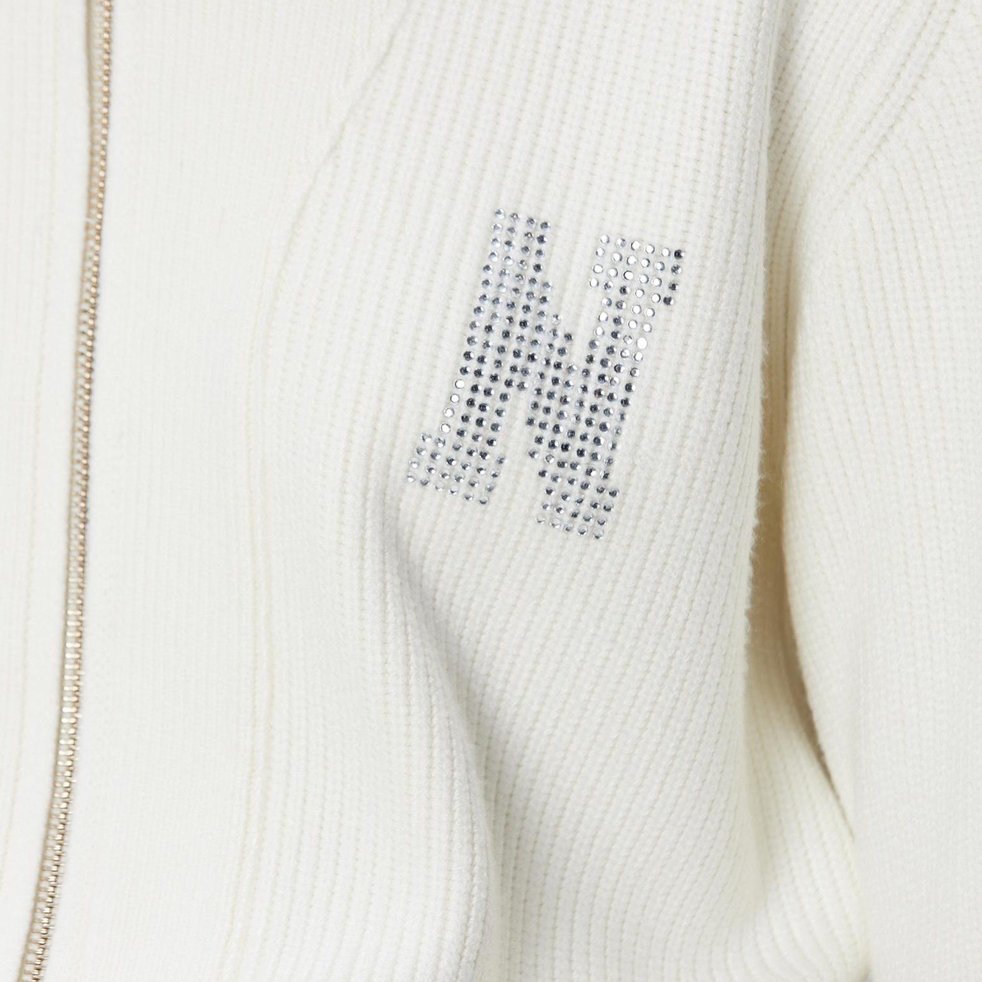 Network Kadın Kırık Beyaz N Taş İşlemeli Hırka