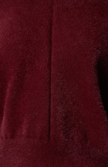  Network Kadın Bordo Sakal İp Basic Kazak