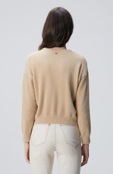  Network Kadın Bej Sakal İp Basic Kazak