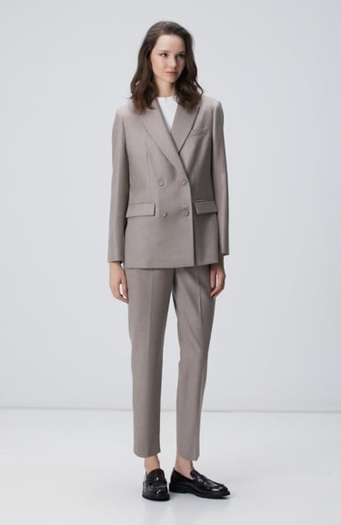  Network Kadın Limited Vizon Kaşmir Karışımlı Yün Ceket