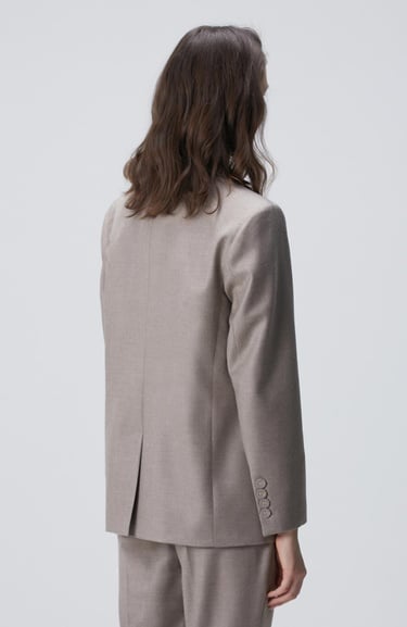  Network Kadın Limited Vizon Kaşmir Karışımlı Yün Ceket