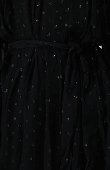  Network Kadın Siyah Desenli Mini Elbise