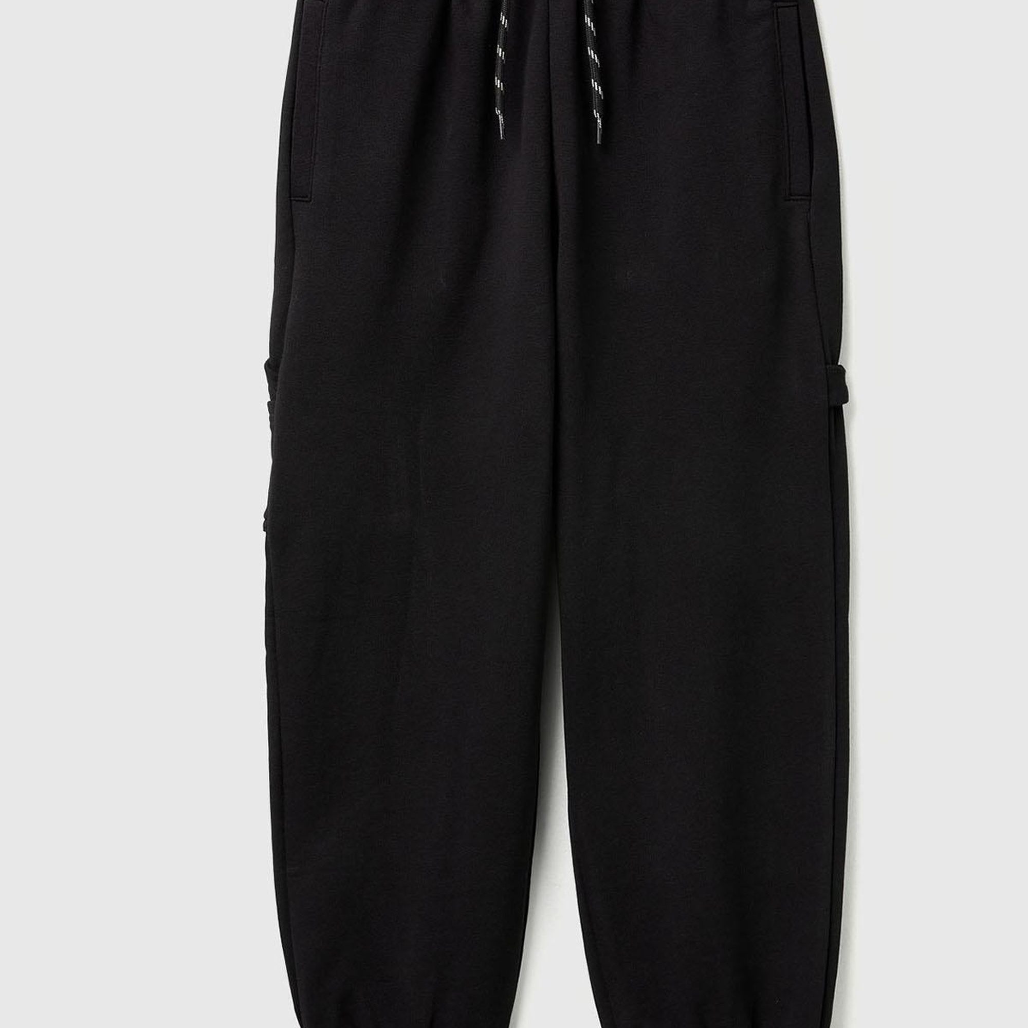 Erkek Çocuk Siyah Cep Detaylı Bileği Büzgülü İpli  Eşofman Altı