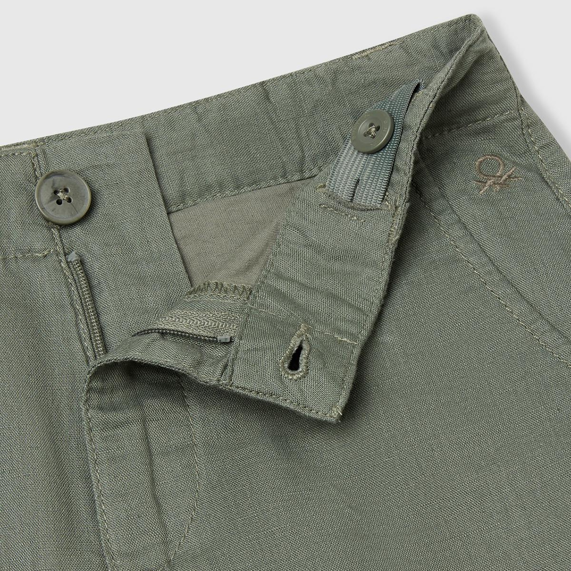 Erkek Çocuk Antrasit Paçası Kıvrılmış Regular Fit Bermuda Şort