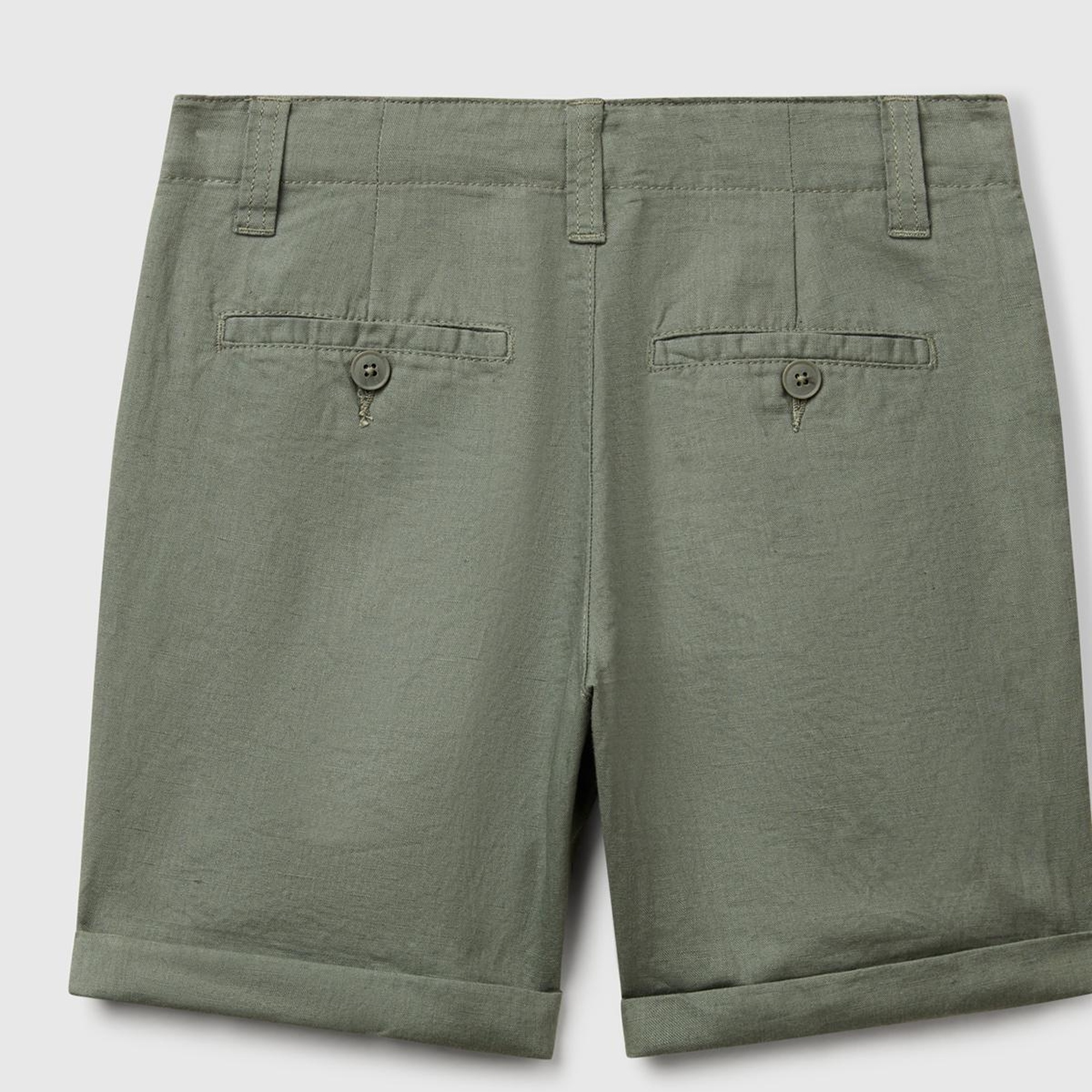 Erkek Çocuk Antrasit Paçası Kıvrılmış Regular Fit Bermuda Şort