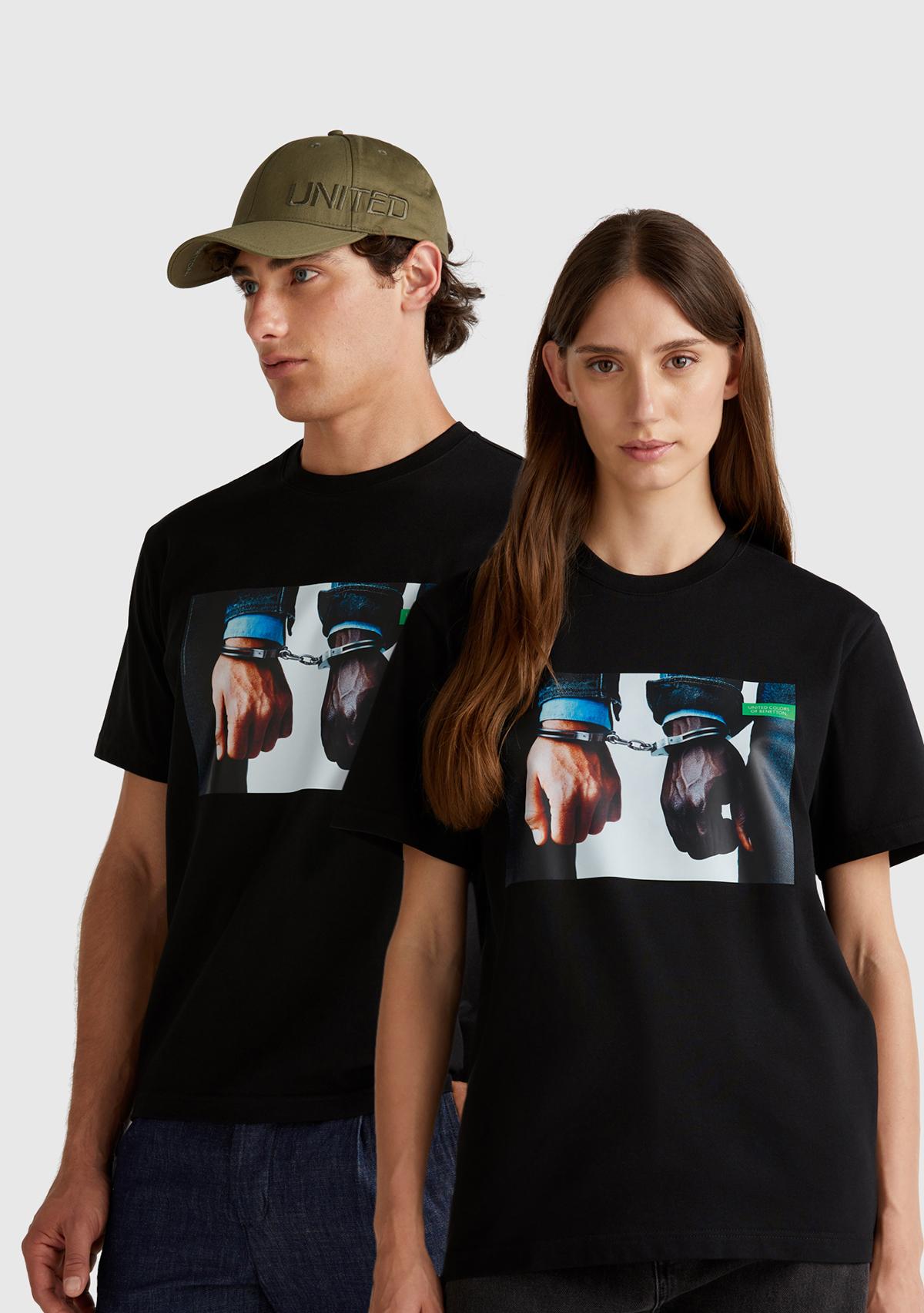  Unisex %100 Koton Oliviero Toscani Fotoğraf Baskılı T-Shirt