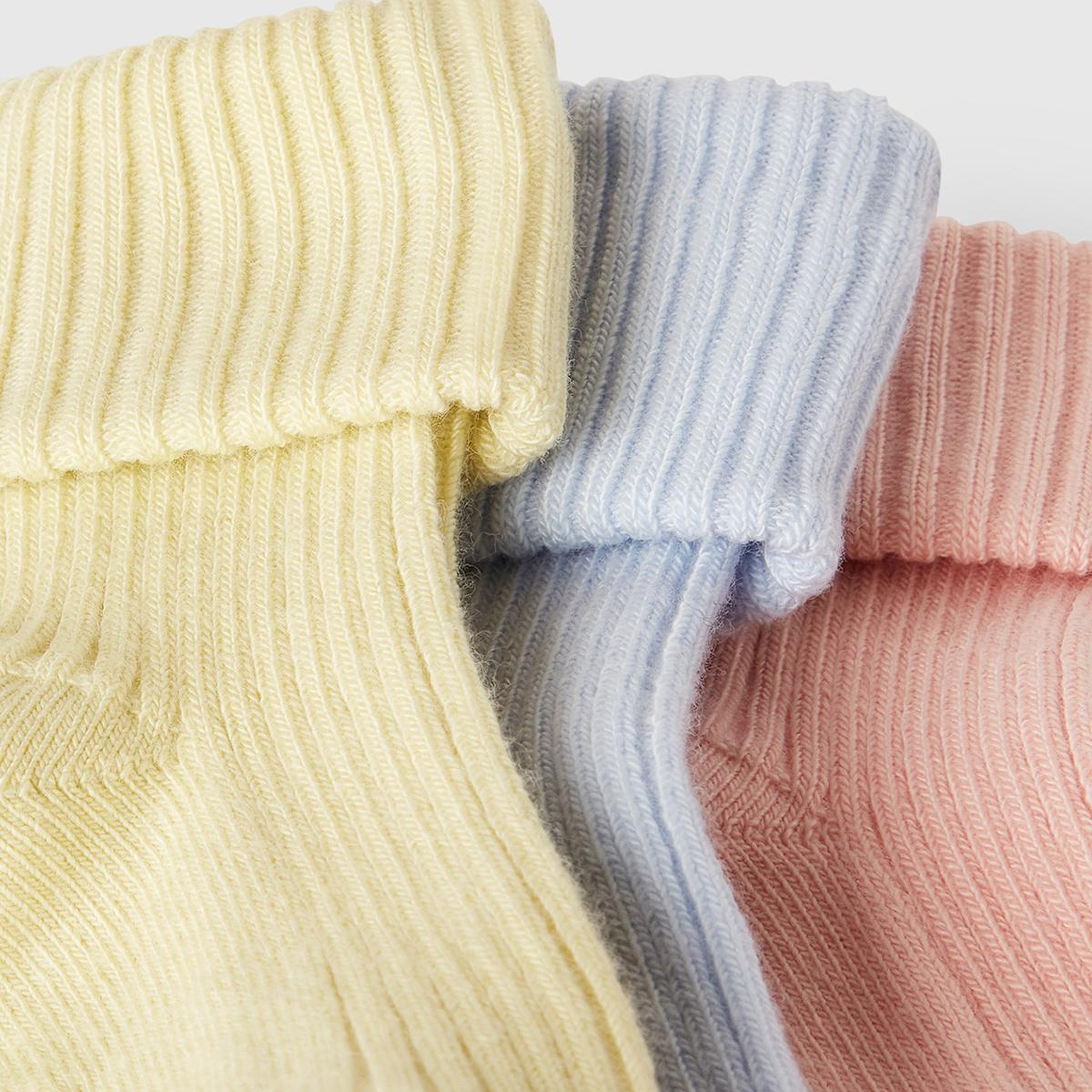 Bebek Sarı Mix Karışık Renkli 3'lü Çorap Seti