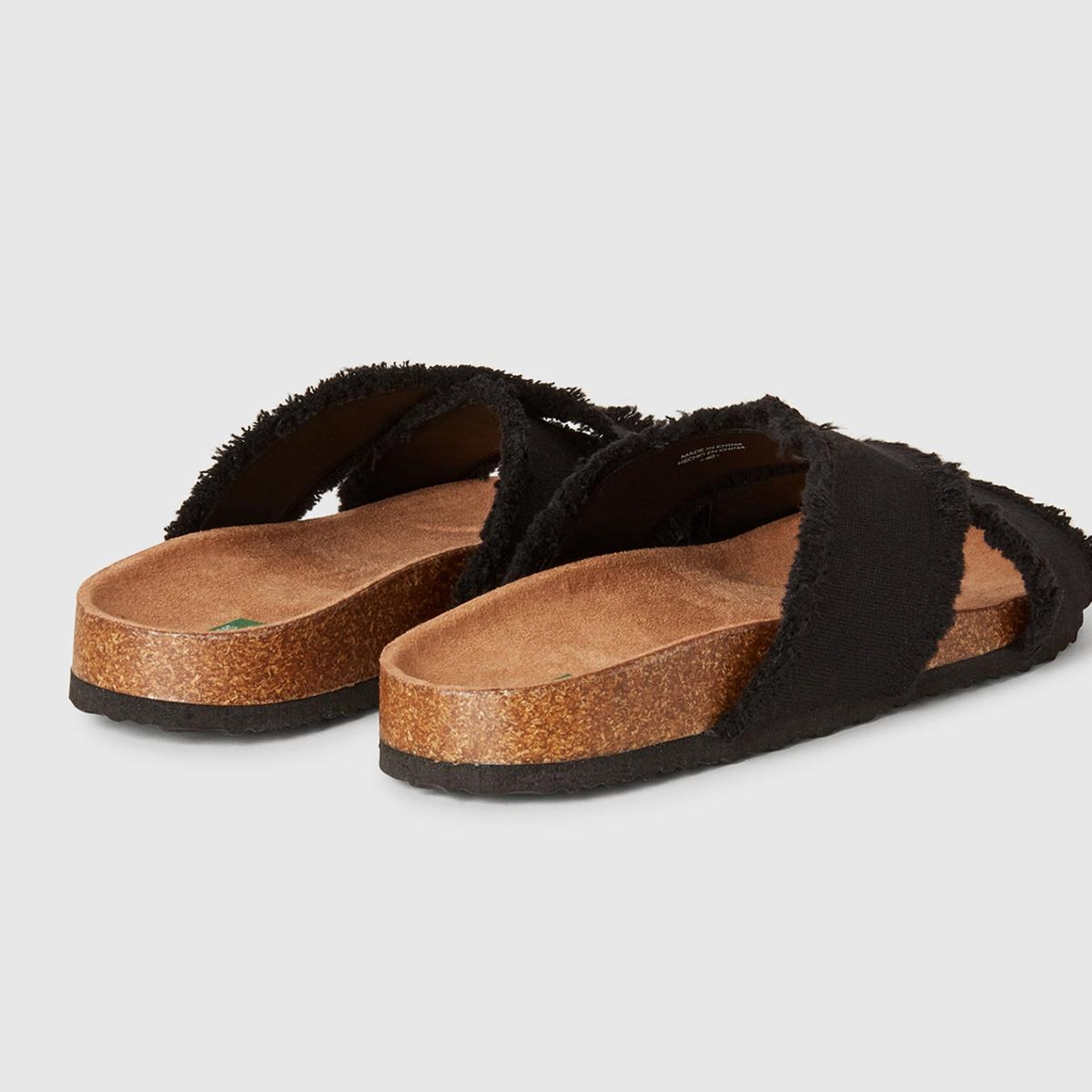 Kadın Siyah Çapraz Bantlı Plaj Terliği