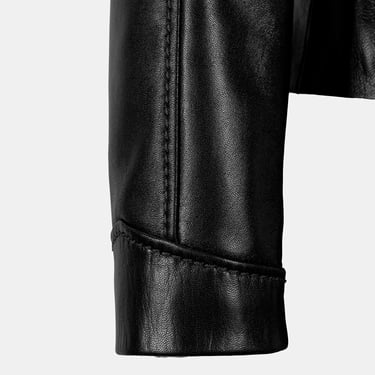  DESA Kadın Siyah Hakim Yakalı Fit Deri Ceket