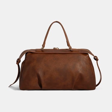  Kadın Taba Monogram Baskılı El Çantası