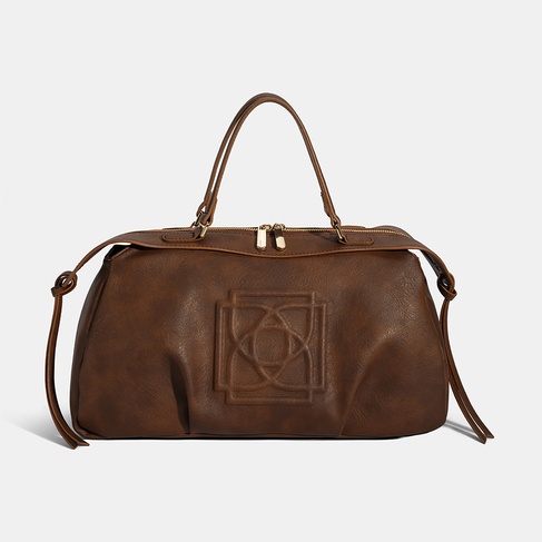  Kadın Taba Monogram Baskılı El Çantası