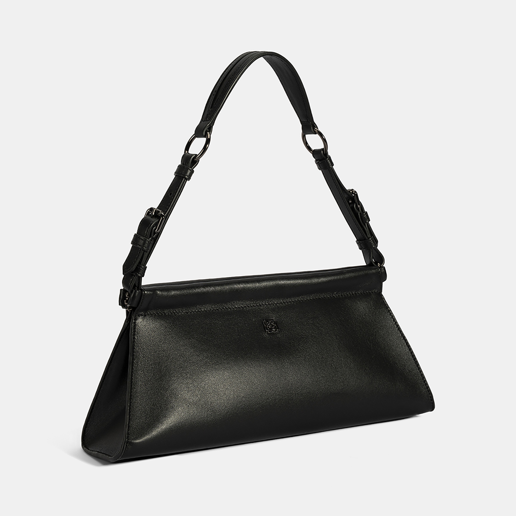 Kadın Siyah Deri Omuz Çantası