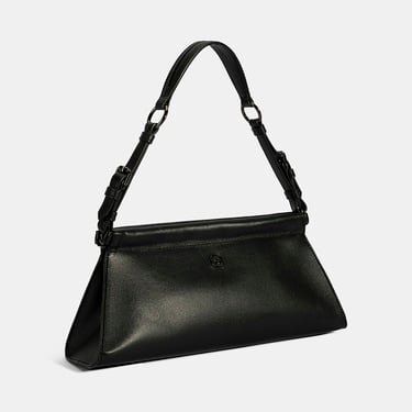  Kadın Siyah Deri Omuz Çantası