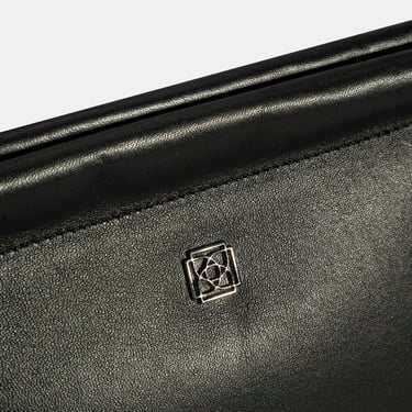  Kadın Siyah Deri Omuz Çantası