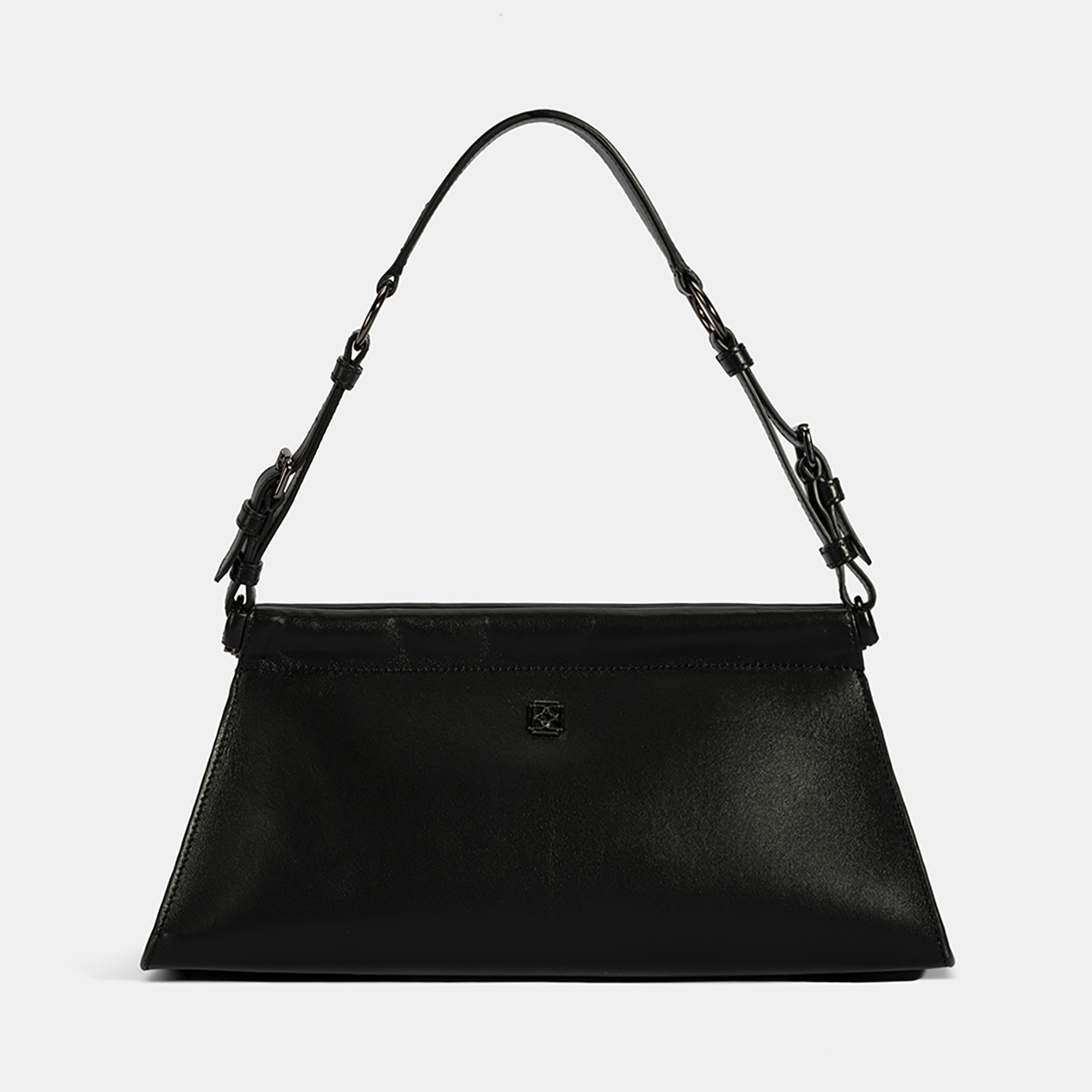 Kadın Siyah Deri Omuz Çantası