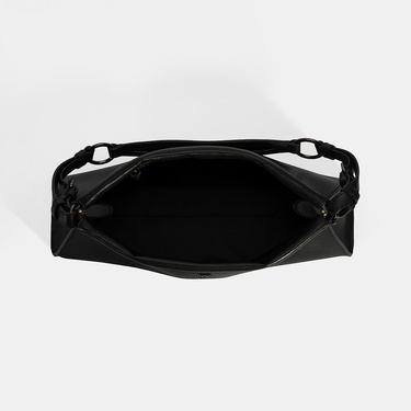  Kadın Siyah Deri Omuz Çantası