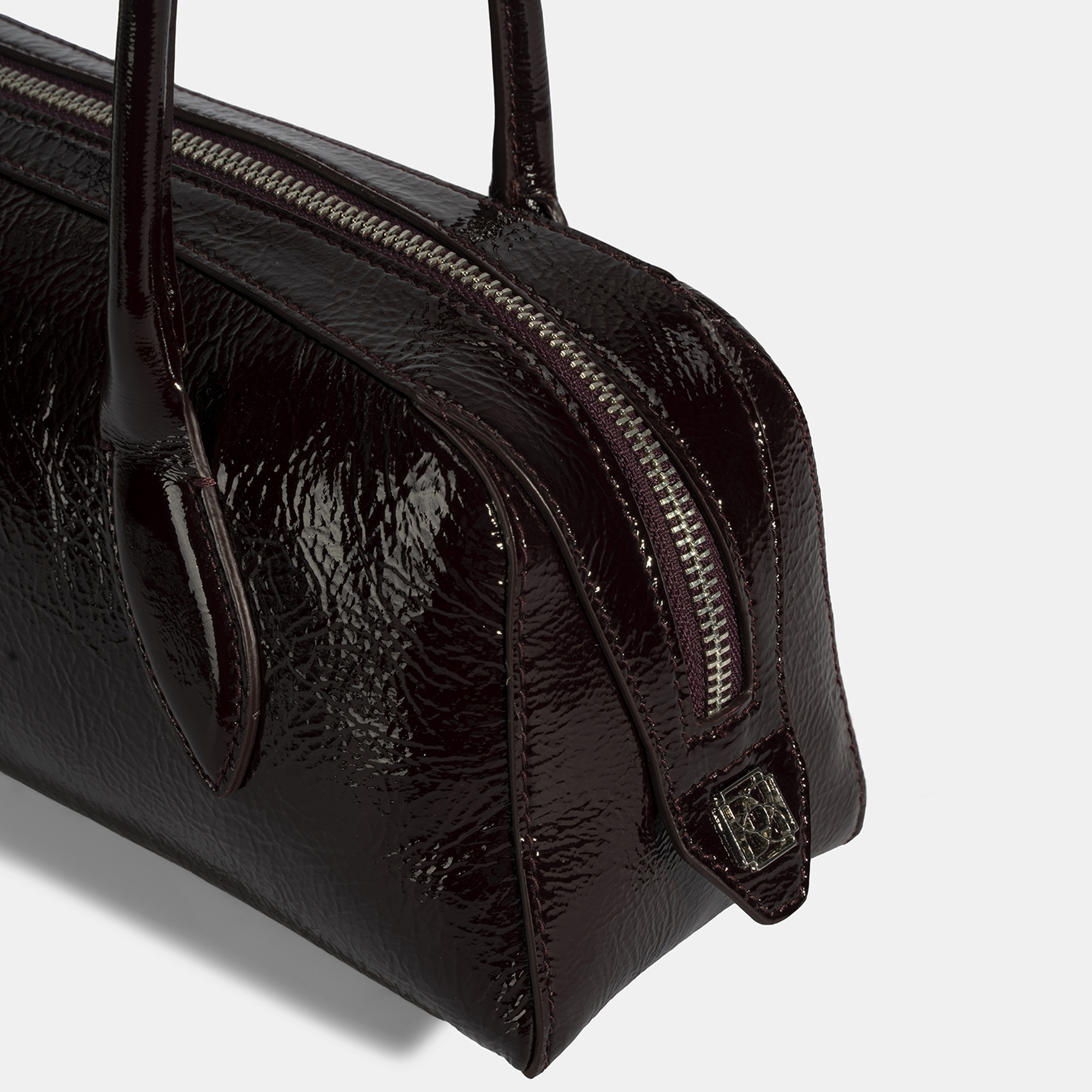 Kadın Bordo Rugan Deri Omuz Çantası