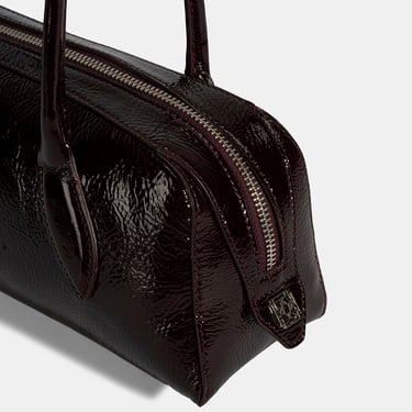  Kadın Bordo Rugan Deri Omuz Çantası