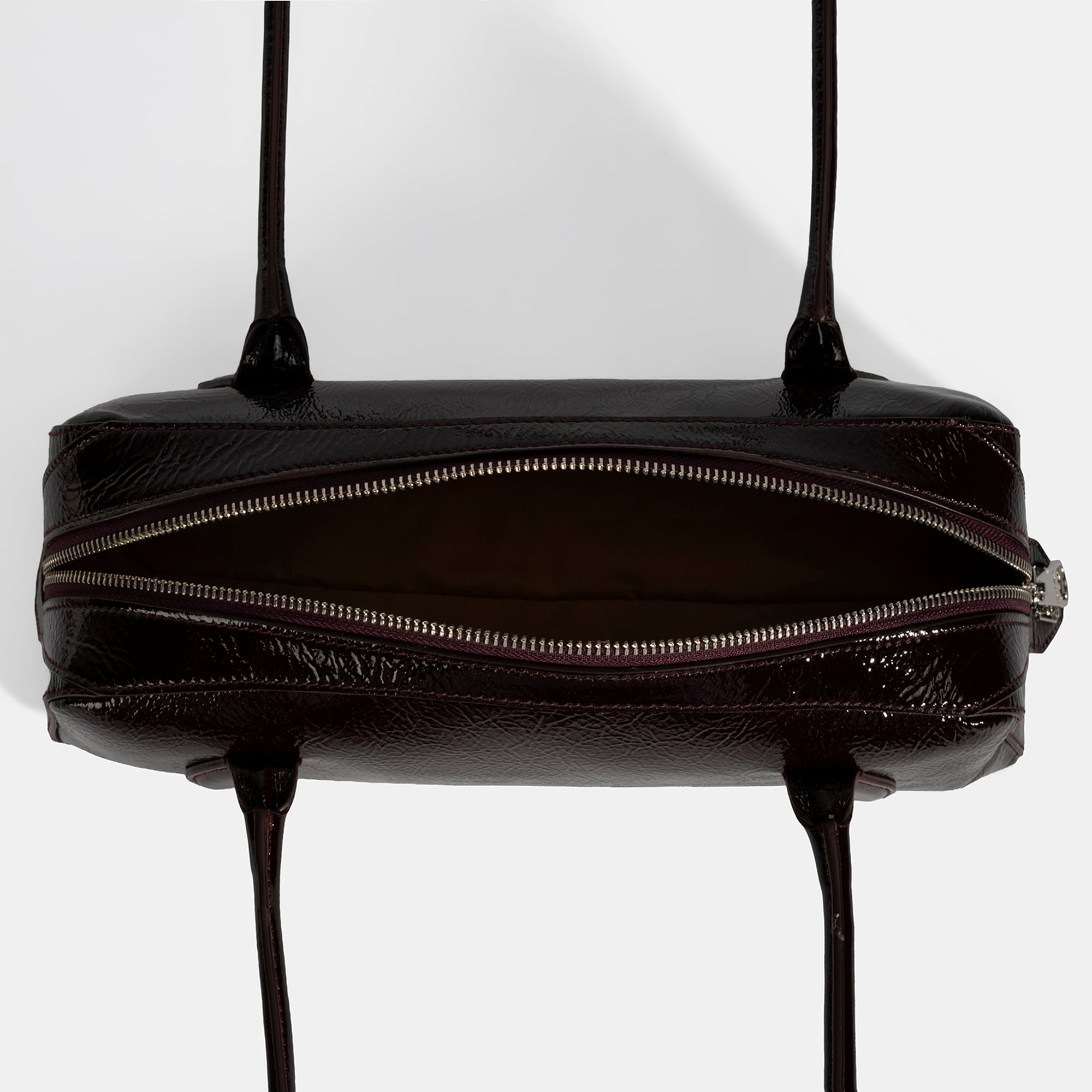 Kadın Bordo Rugan Deri Omuz Çantası