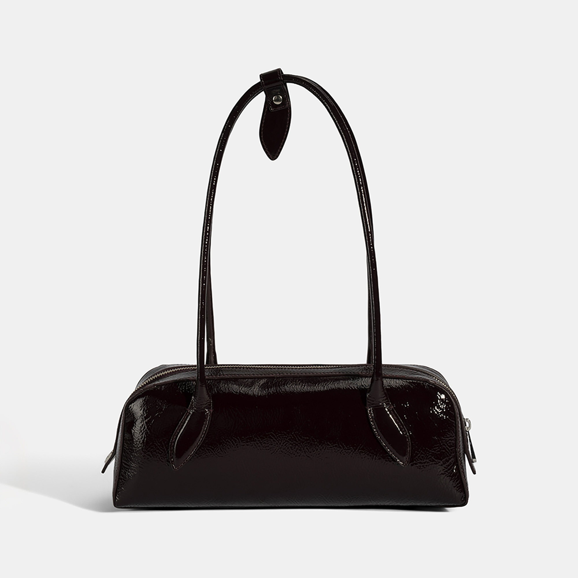 Kadın Bordo Rugan Deri Omuz Çantası