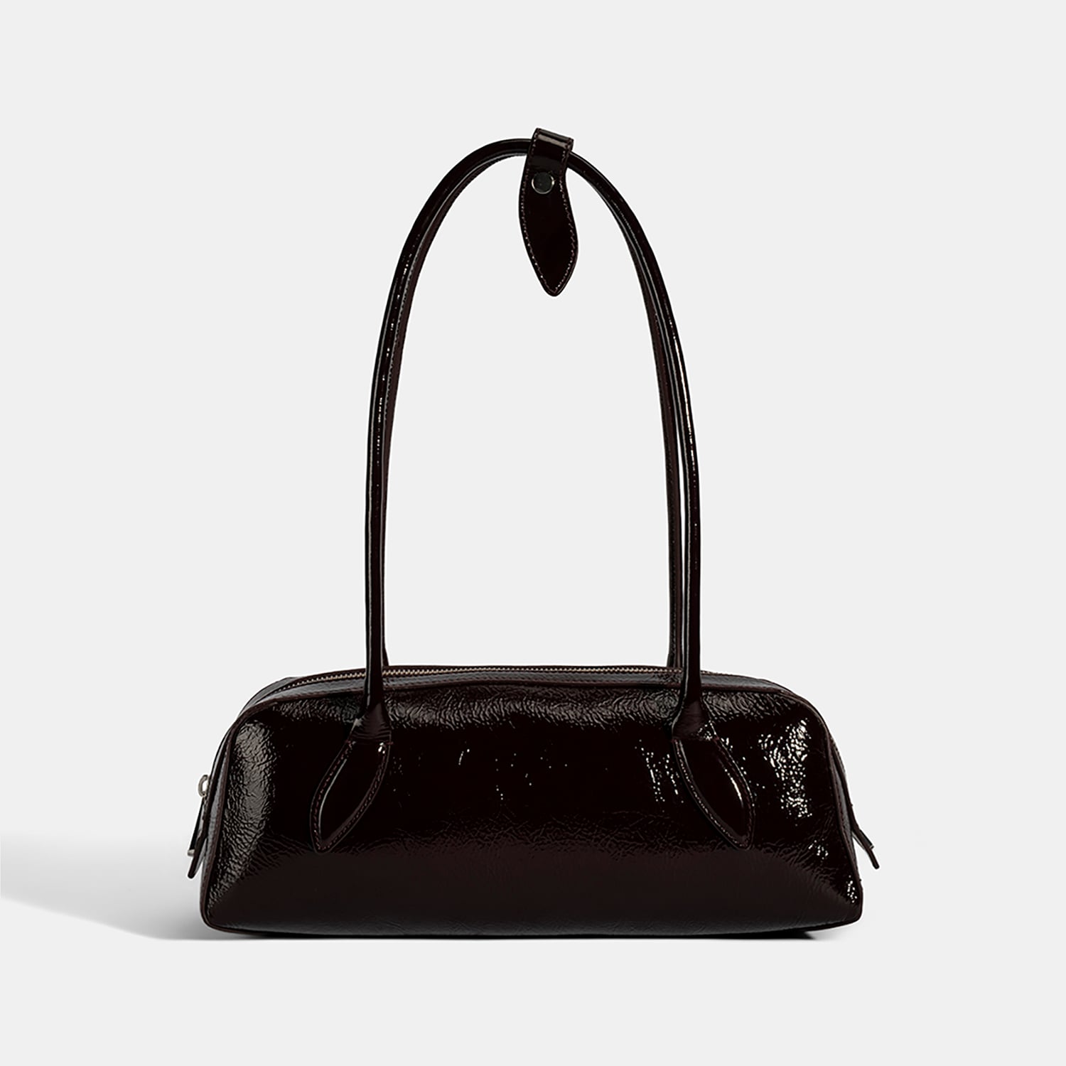  Kadın Bordo Rugan Deri Omuz Çantası