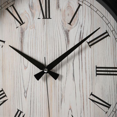  LISBON DUVAR SAATİ SİYAH 46CM